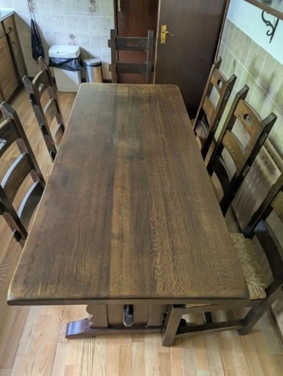 Wooden Table & Chairs - Image 1