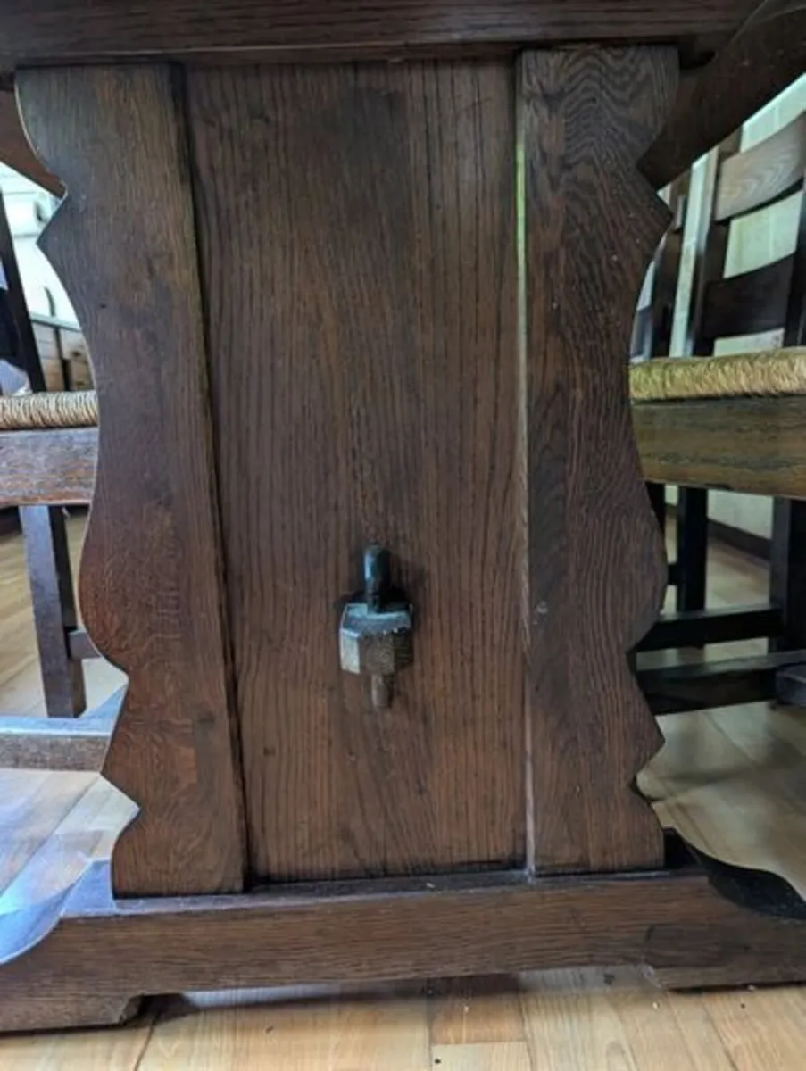 Wooden Table & Chairs - Image 3