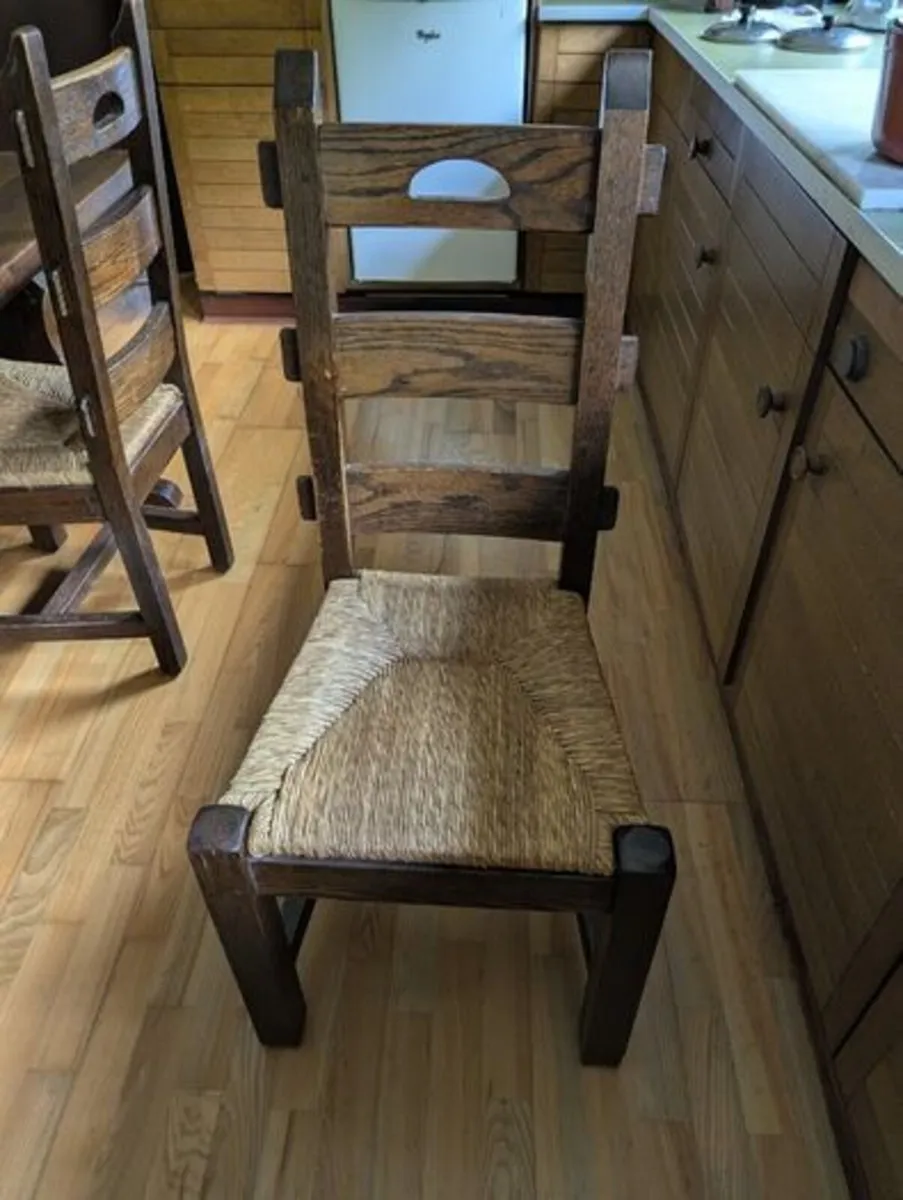 Wooden Table & Chairs - Image 2