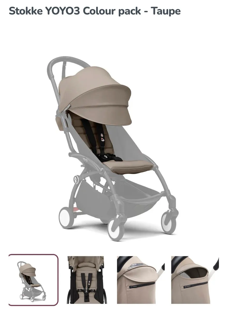 Stokke YOYO3 Colour pack - Taupe - Image 1
