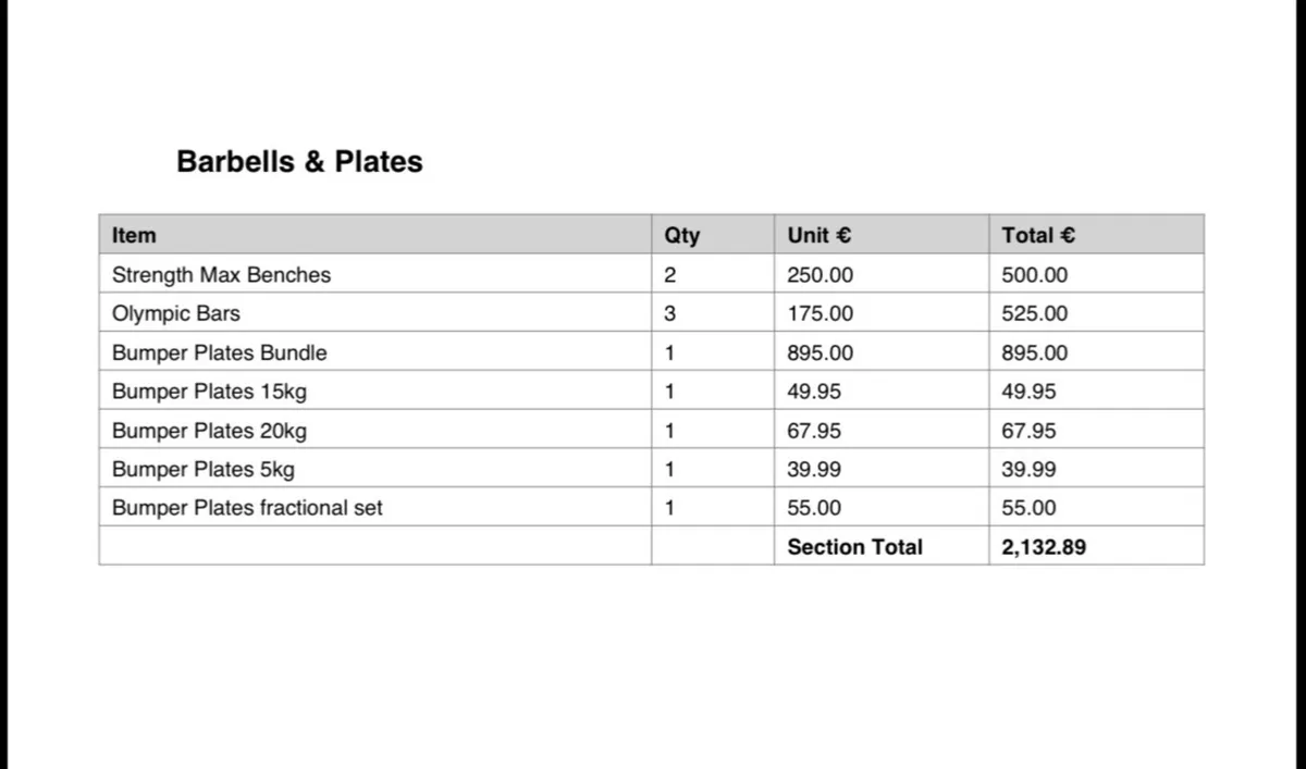 FULL GYM SETUP FOR SALE - Image 3