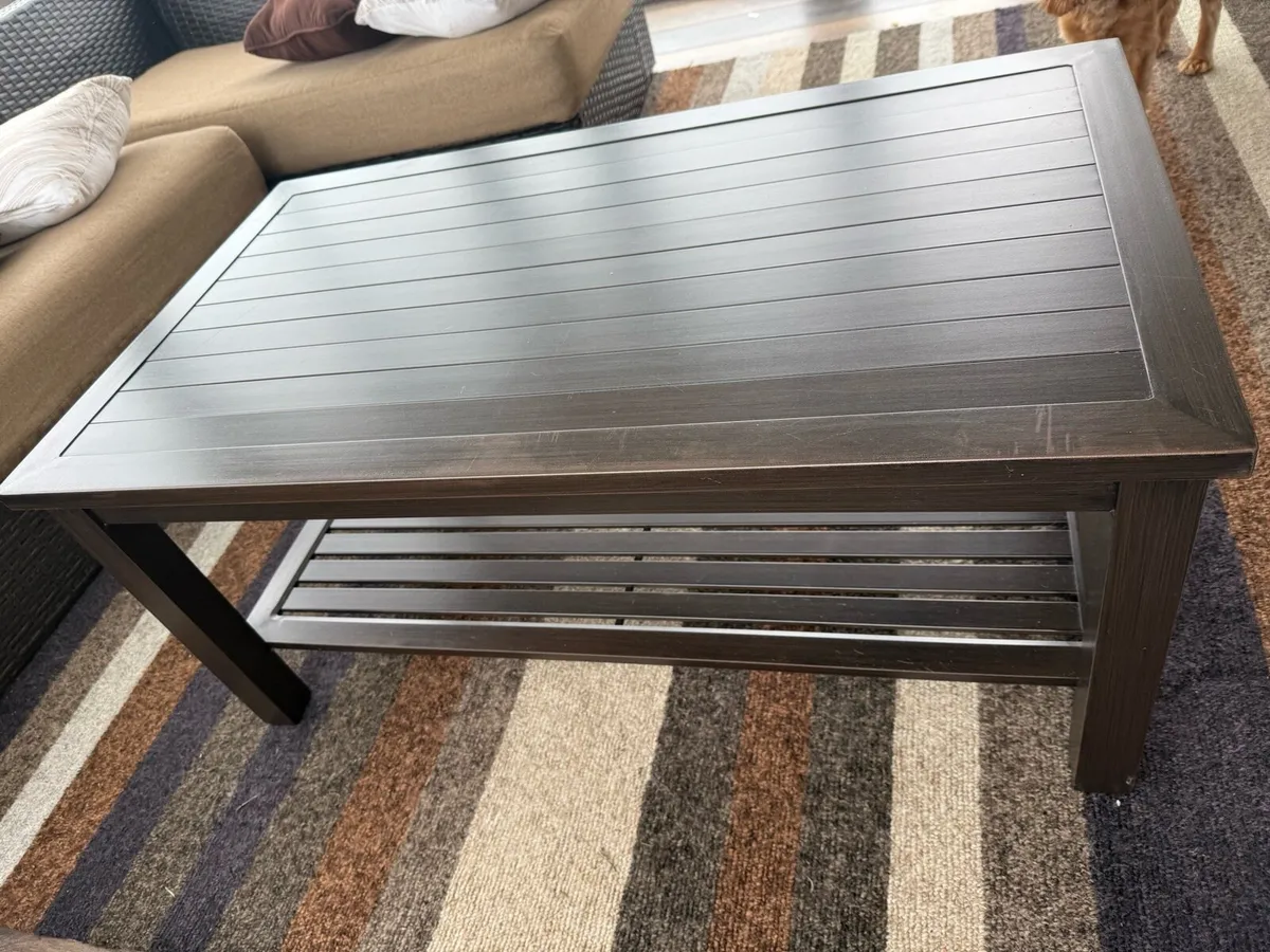 Metal Coffee table ideal for conservatory or patio - Image 4