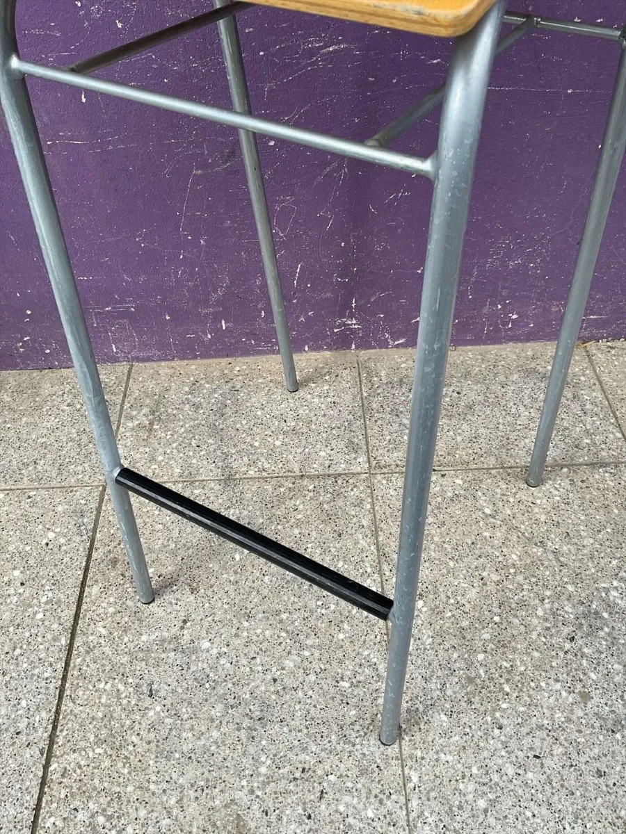 Wooden stacking high stool - Image 3