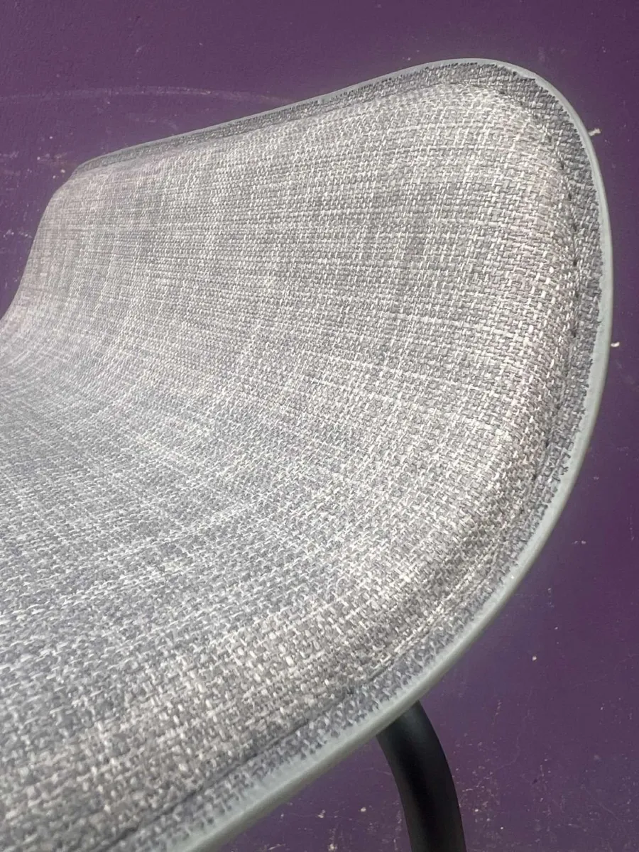 Grey high bar stool - Image 3