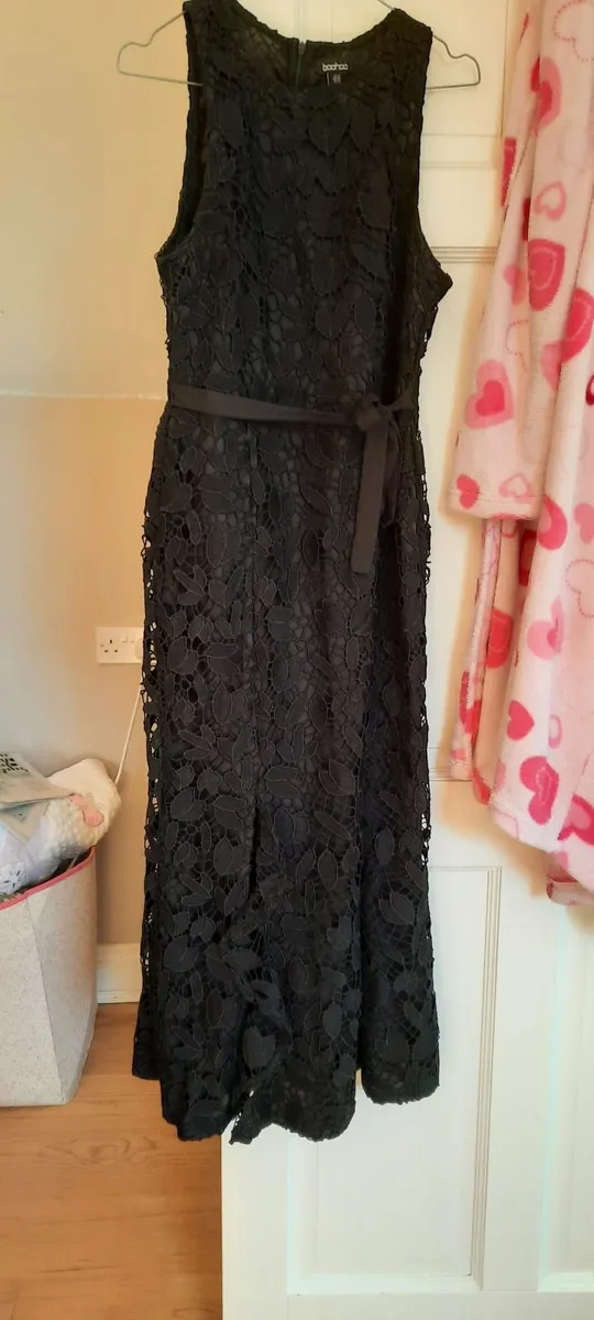 Ladies dress size 14- black lace - Image 2