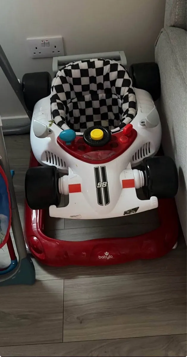 Jumperoo, Catepilllar Rocker & Race Car Walker - Image 3