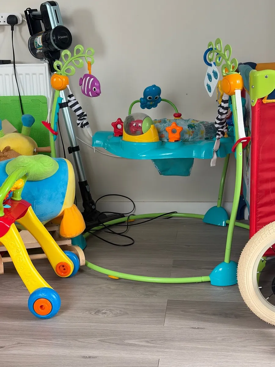 Jumperoo, Catepilllar Rocker & Race Car Walker - Image 4