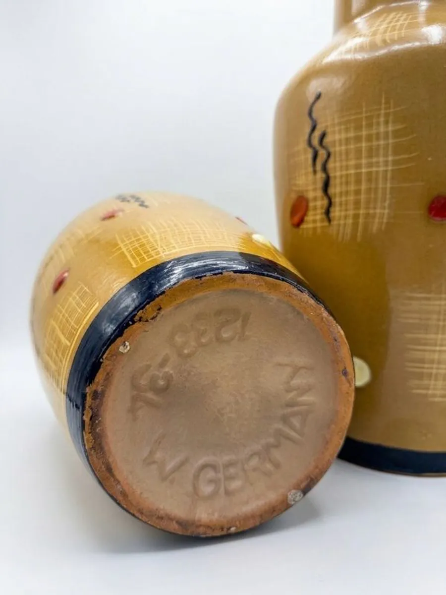 1960s Carstens Tonnieshof Vases, A Rare West German Ceramic Set - Image 3