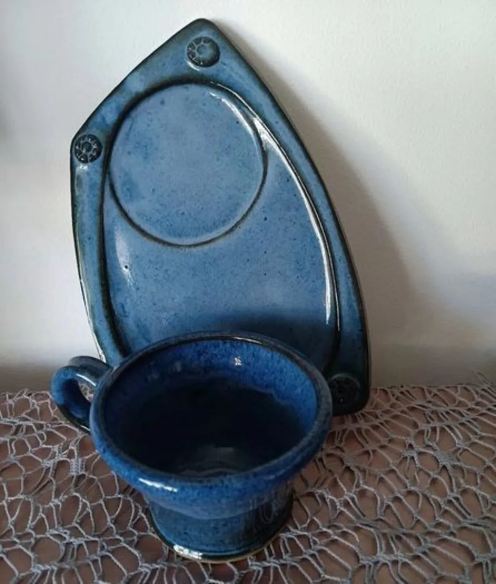 Vintage "Callura" Pottery Cup and Plate - Image 1