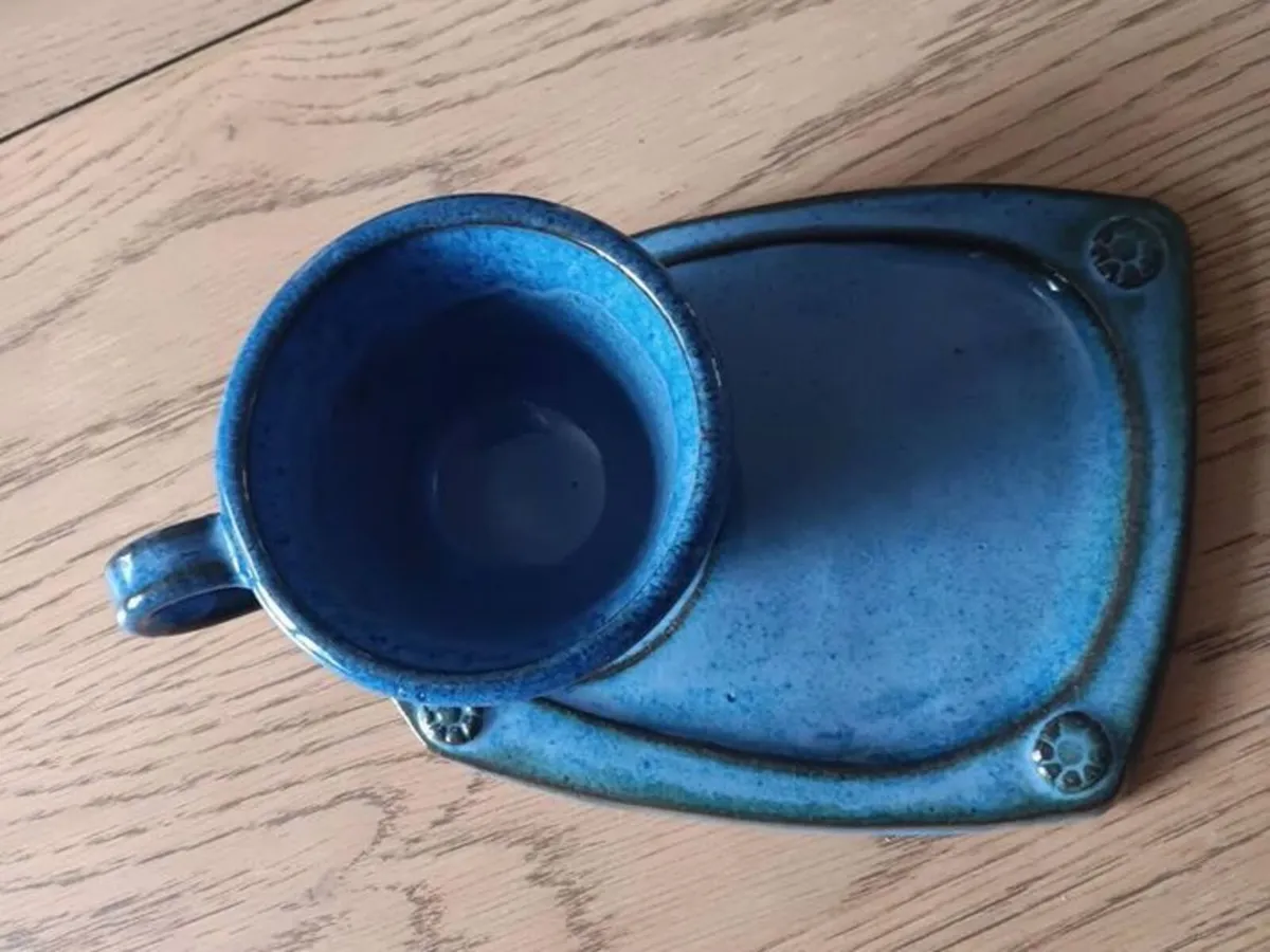 Vintage "Callura" Pottery Cup and Plate - Image 3