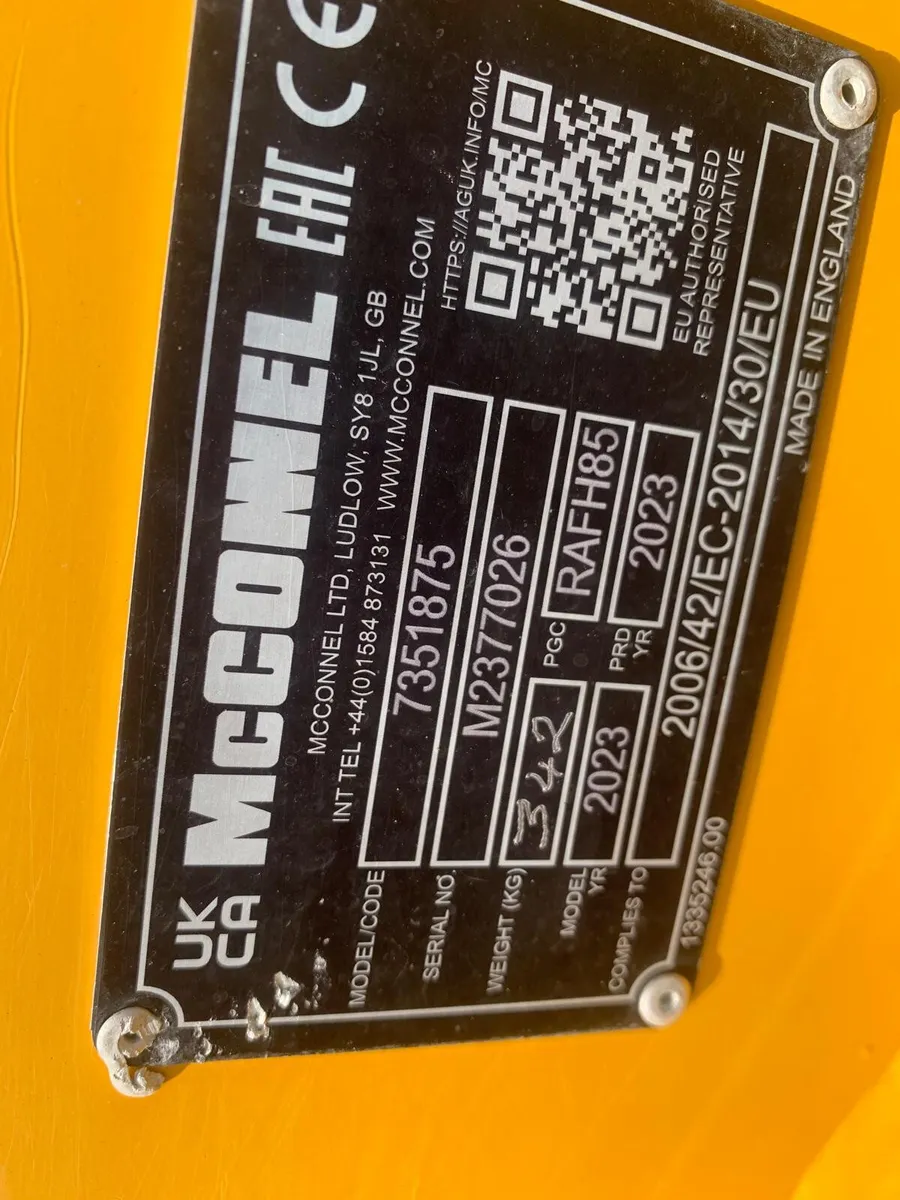 MCCONNEL 1.2M 85HP HYD ROLLER - Image 3