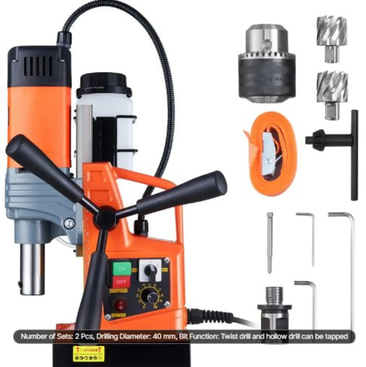 Magnetic Drill 1300W 2922lbf/13000N Portable Mag - Image 1