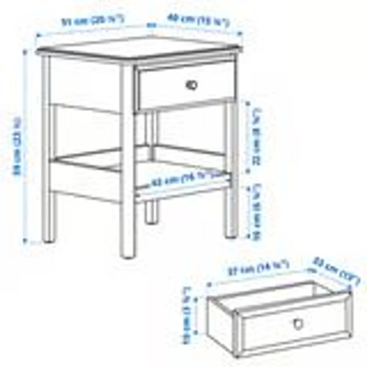 IKEA Tyssedal Bedside Table - Image 4