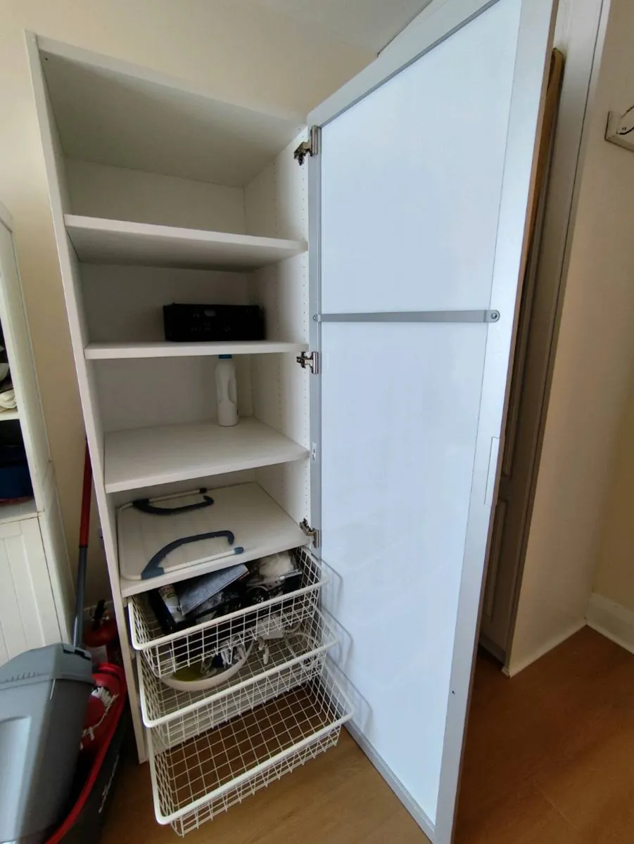 Mirror storage unit cabinet press wardrobe - Image 2