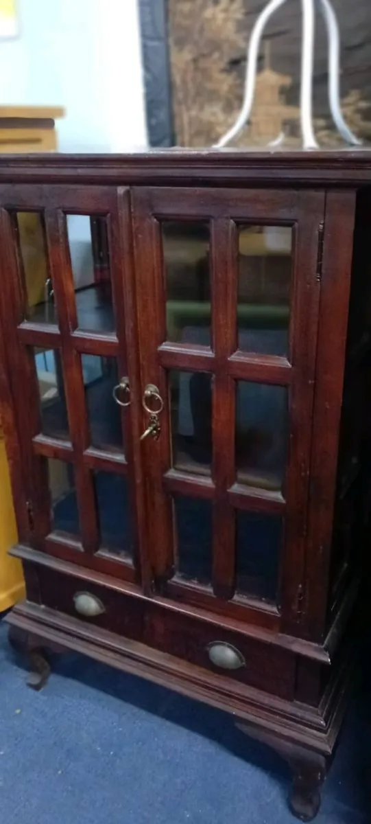 Hardwood Glazed Display Cabinet - Image 1