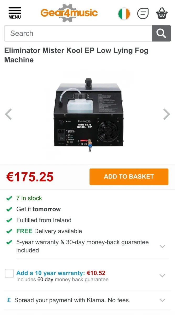 *SAVE €125* Mister Kool EP Low Lying Fog Machine - Image 2