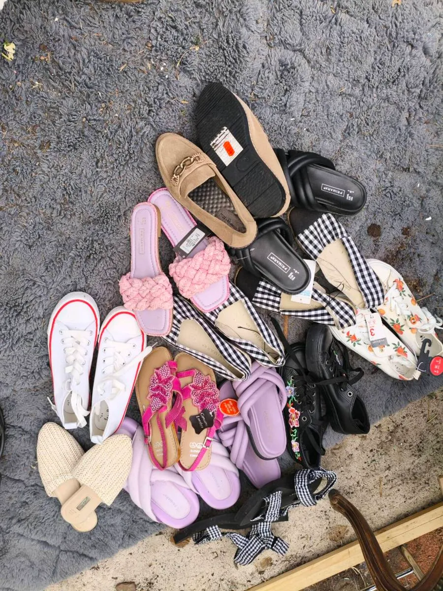Ladies new shoes, handy for selling on car boot. - Image 1