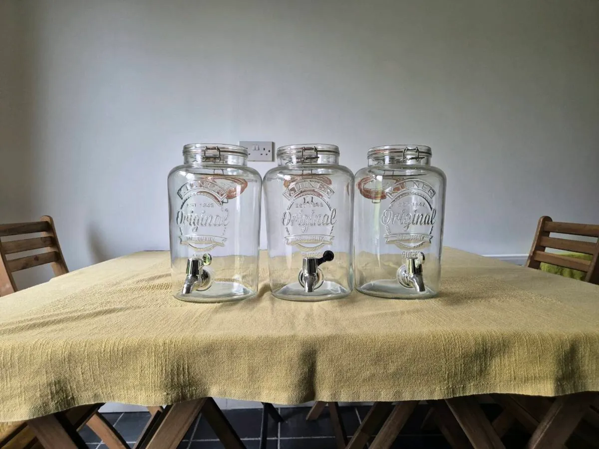 Three Kilner 5 Litre Drink Dispensers - Image 1