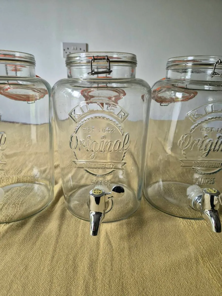 Three Kilner 5 Litre Drink Dispensers - Image 2
