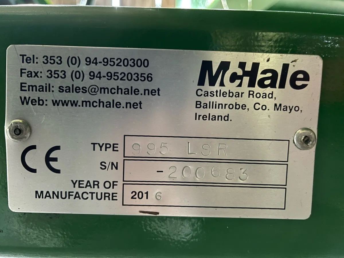 McHale square /round bale wrapper - Image 2