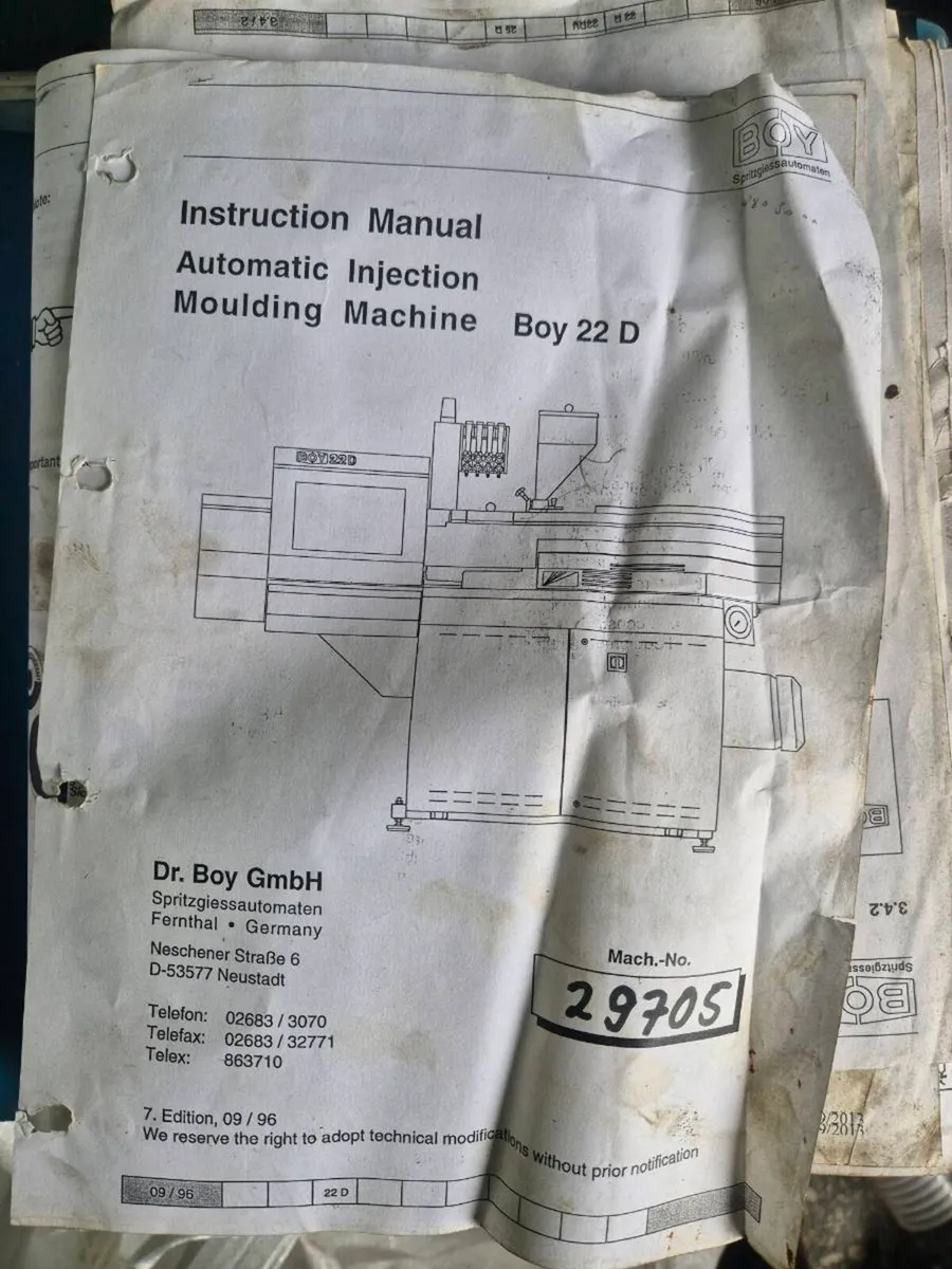 Boy 22d Injection Moulding machine - Image 3