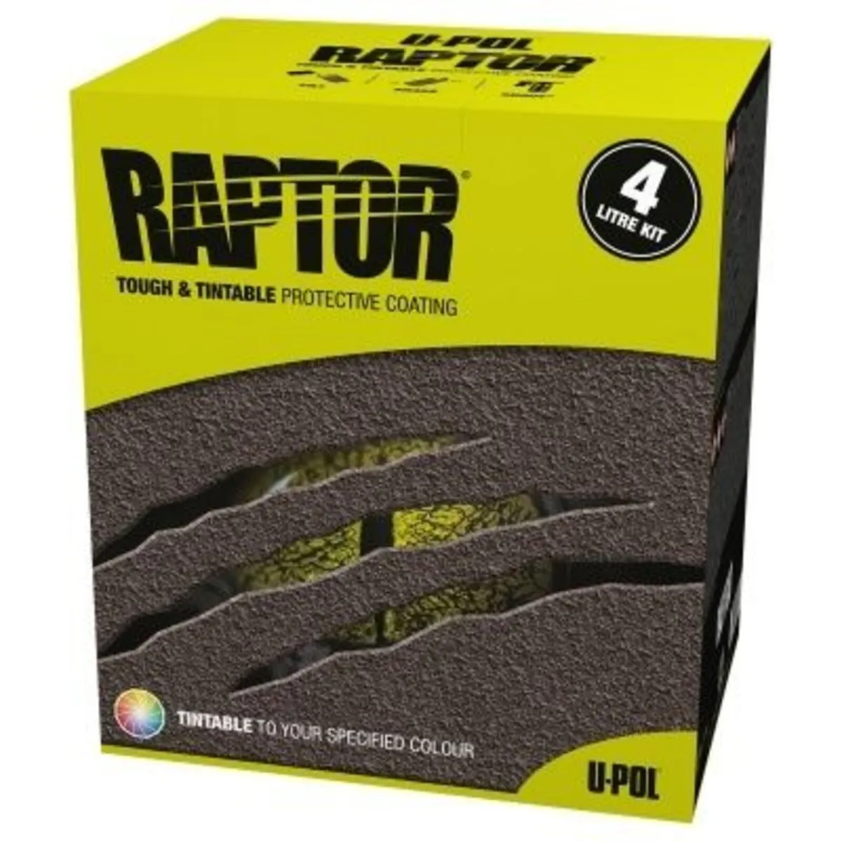 U-POL RAPTOR Black Spray on Liner Kit 4L - Image 1