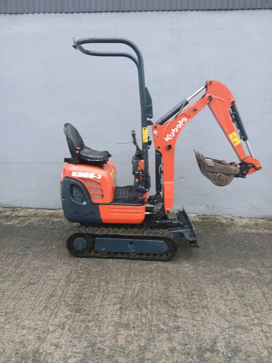 Kubota Micro digger K008-3 - Image 2
