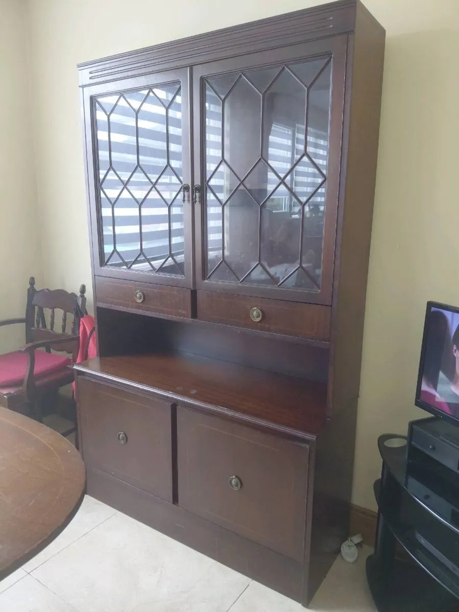 Mahogany Display Cabinet - Image 1