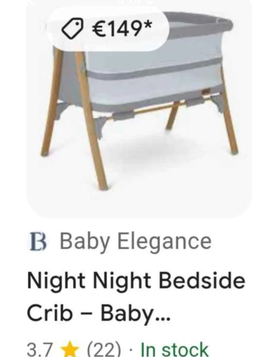 Baby Elegance bedside crib - Image 3