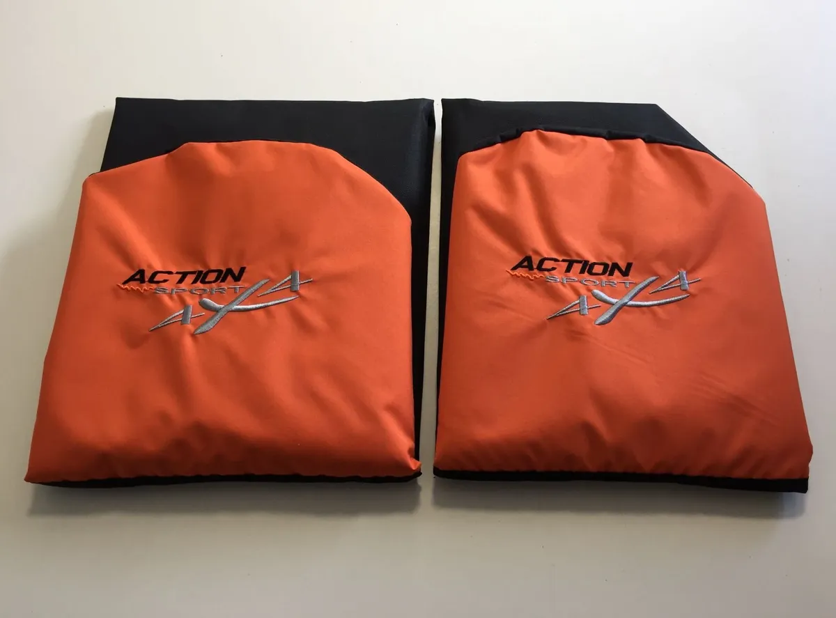 ACTION SPORT 4×4 HEAVY DUTY SEAT COVERS ORANGE - Image 1