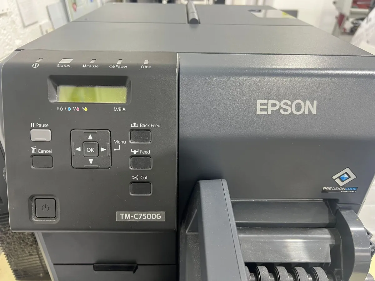 Epson TM C7500G and Eclipse Mini Label Print Cut - Image 1