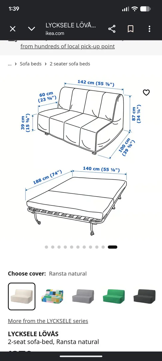 Sofa bed - Image 3