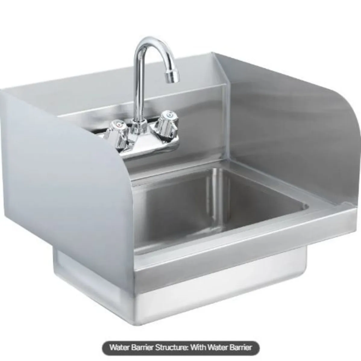 Commercial Hand Sink with Faucet - Image 4