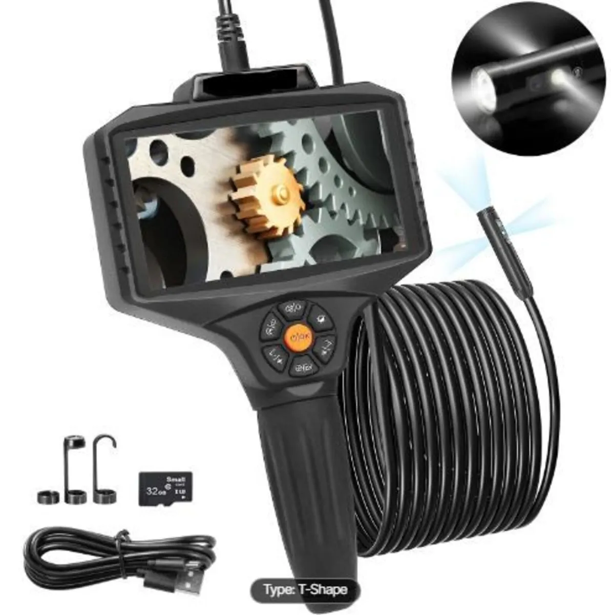 Triple Lens Inspection Camera with Light, 12.7cm - Image 2