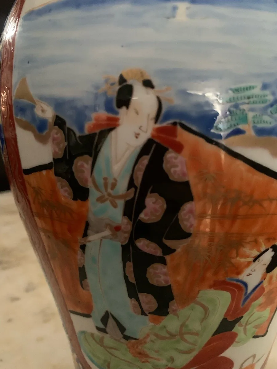 Rare antique Chinese signed vase - Image 4