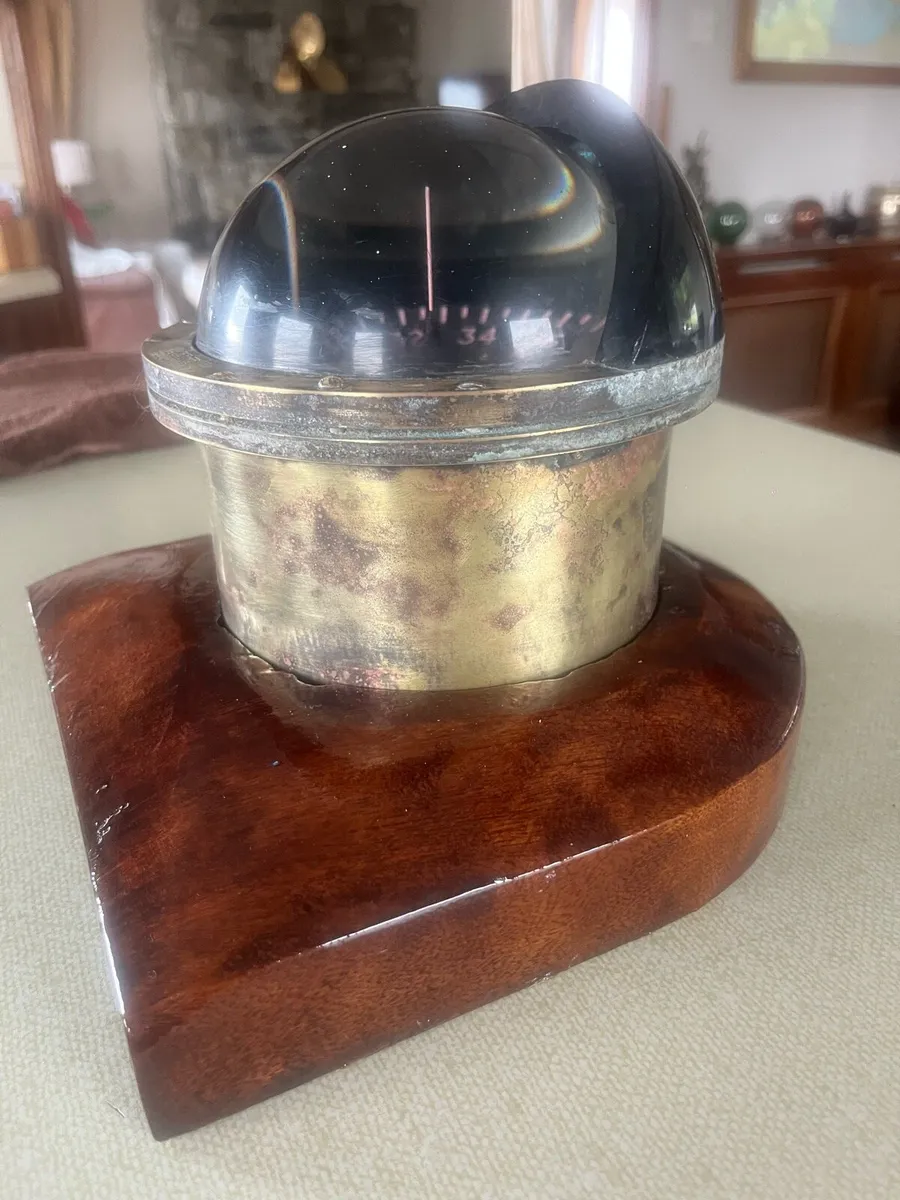 Brass compass - Image 2