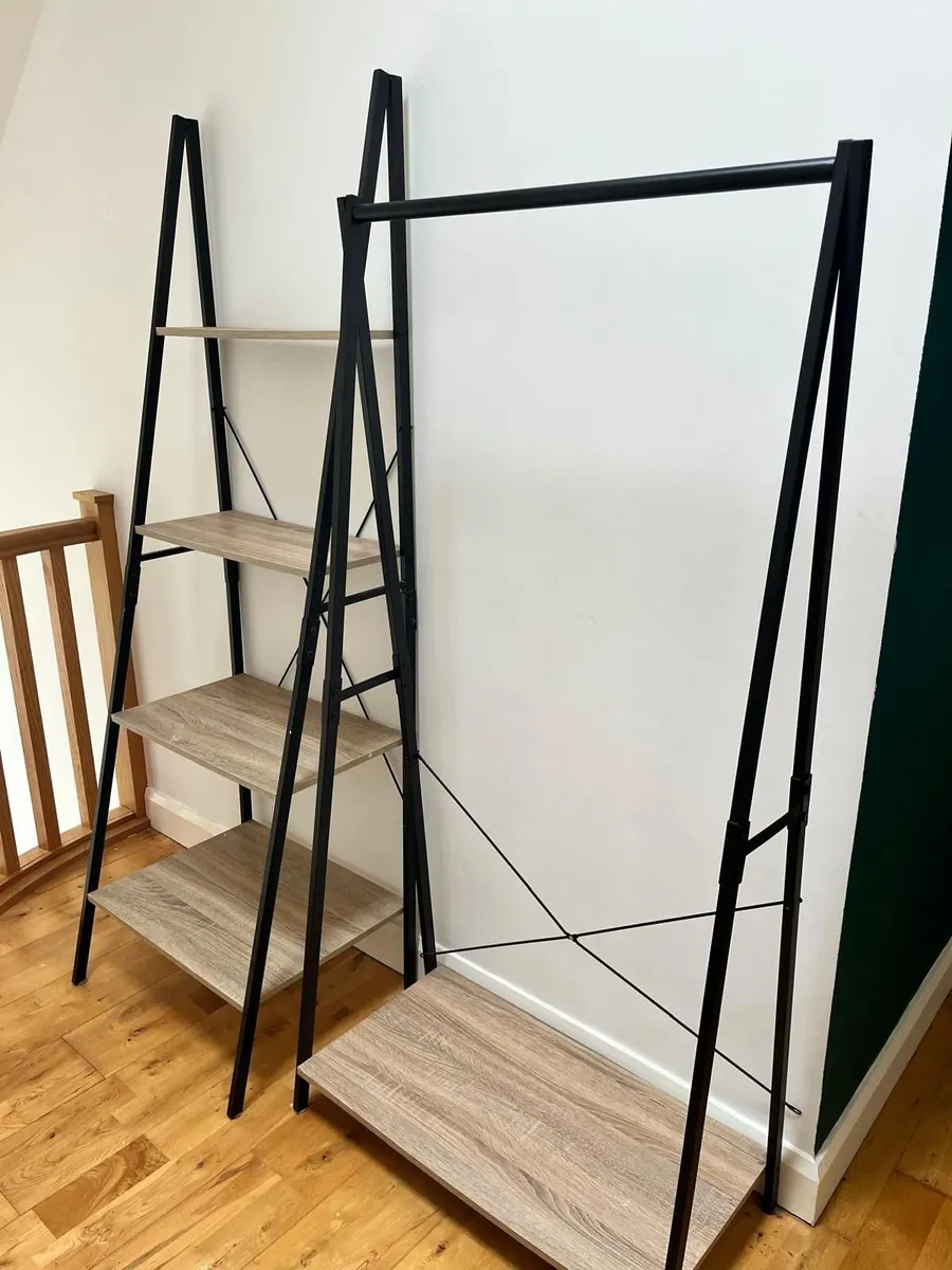 Ladder Shelves & Clothes Rail - Image 1