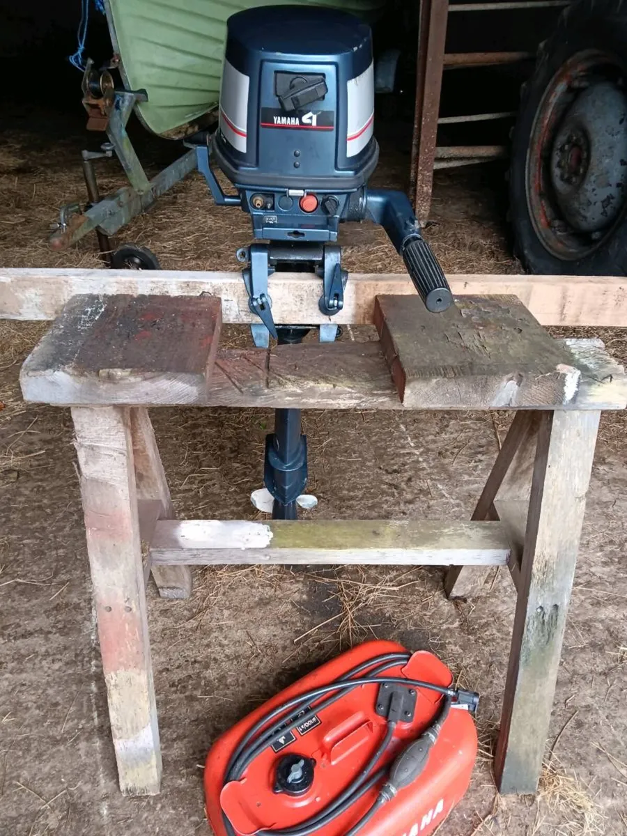 4 hp yamaha 2 stroke outboard longshaft engine - Image 1