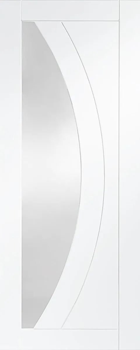 NEW seadec Lismore White Grooved Curved Glass Door - Image 4