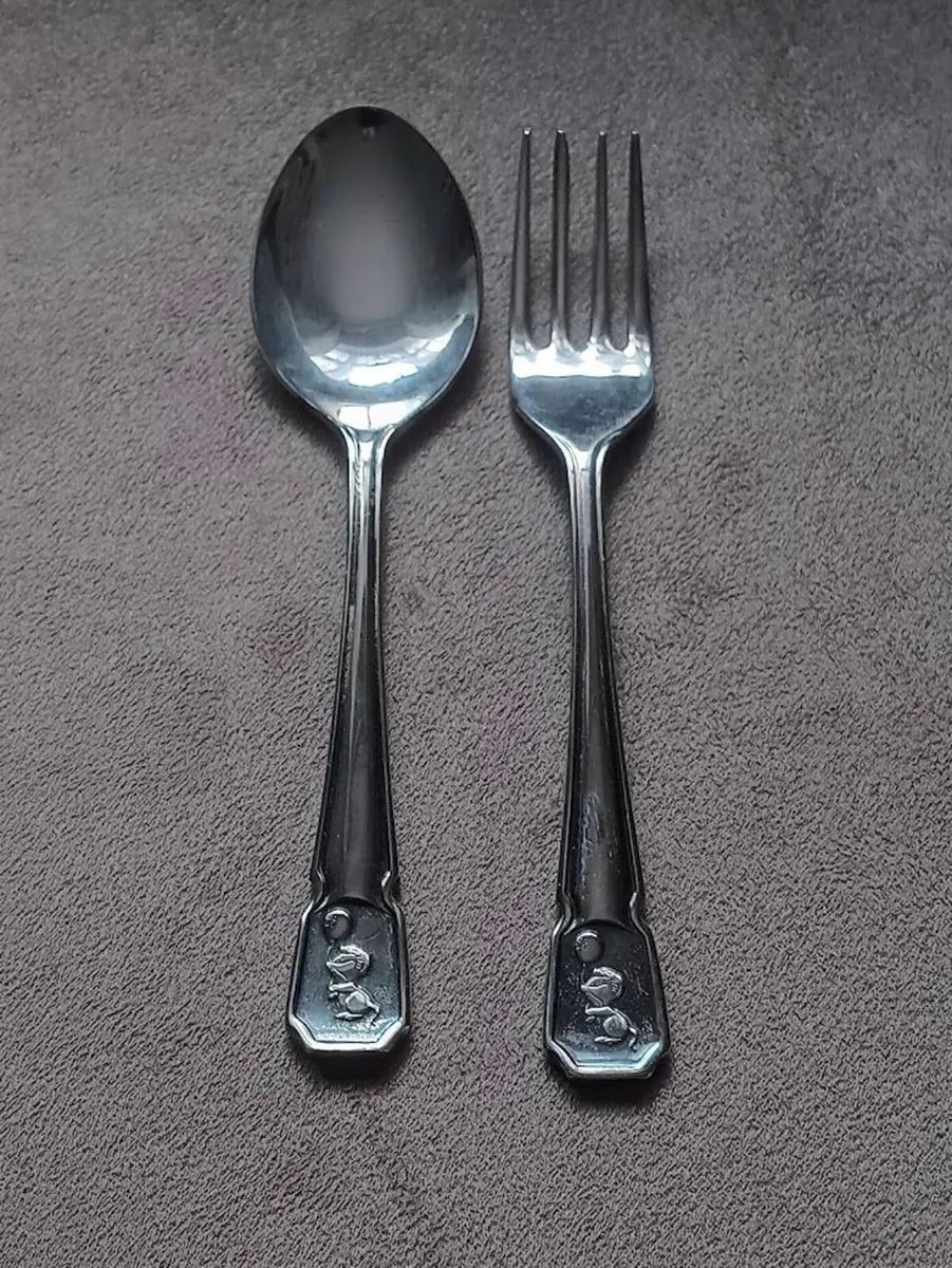 Vintage Sheffield Childs Fork & Spoon Set. - Image 1