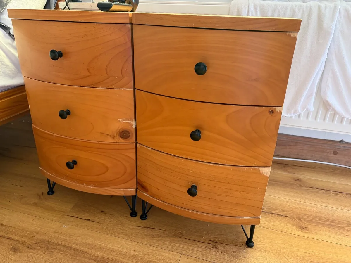 2 matching wooden locker quick sale