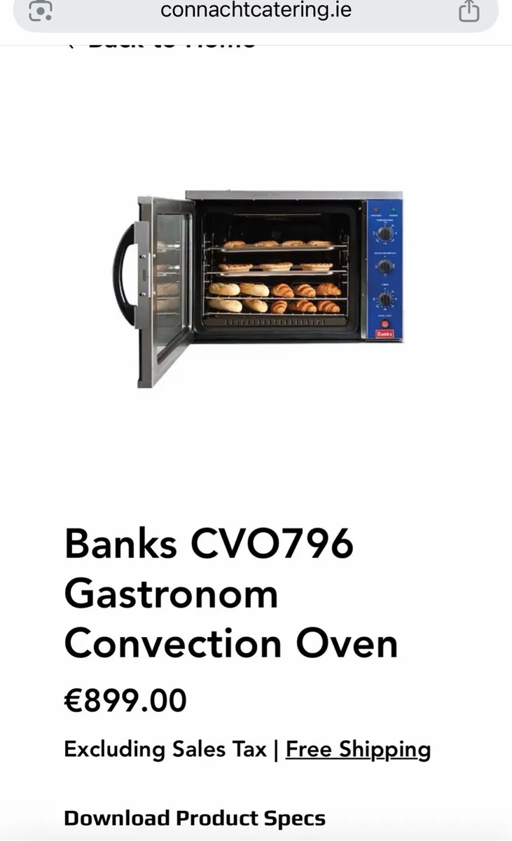 Banks CVO796 Gastronom Convection Oven - Image 2