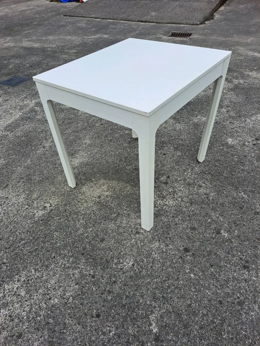 Ikea white extendable table - Image 1