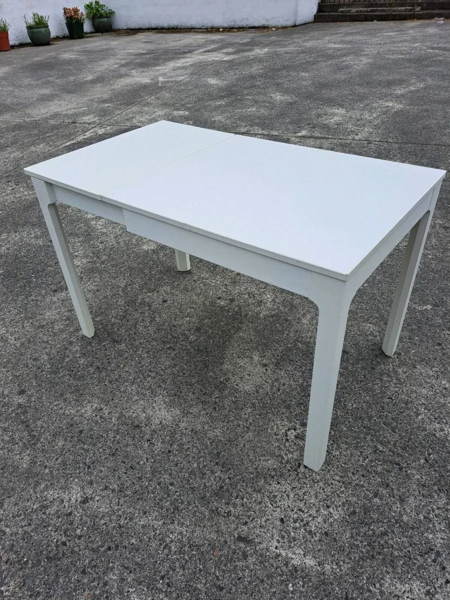 Ikea white extendable table - Image 4