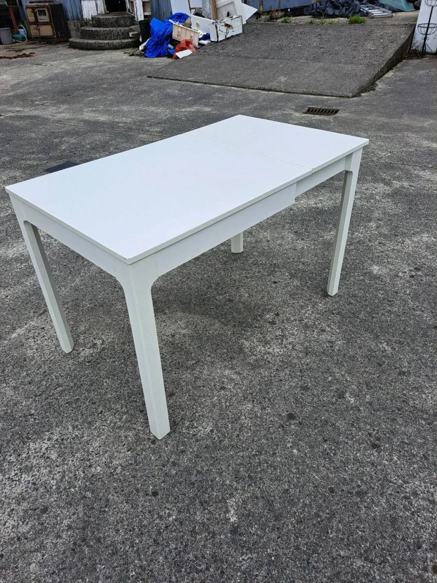 Ikea white extendable table - Image 3
