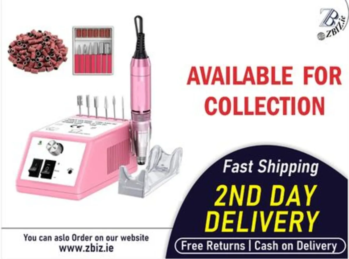 Electric Nail Drill Kit for Acrylic Gel Nails - Image 1