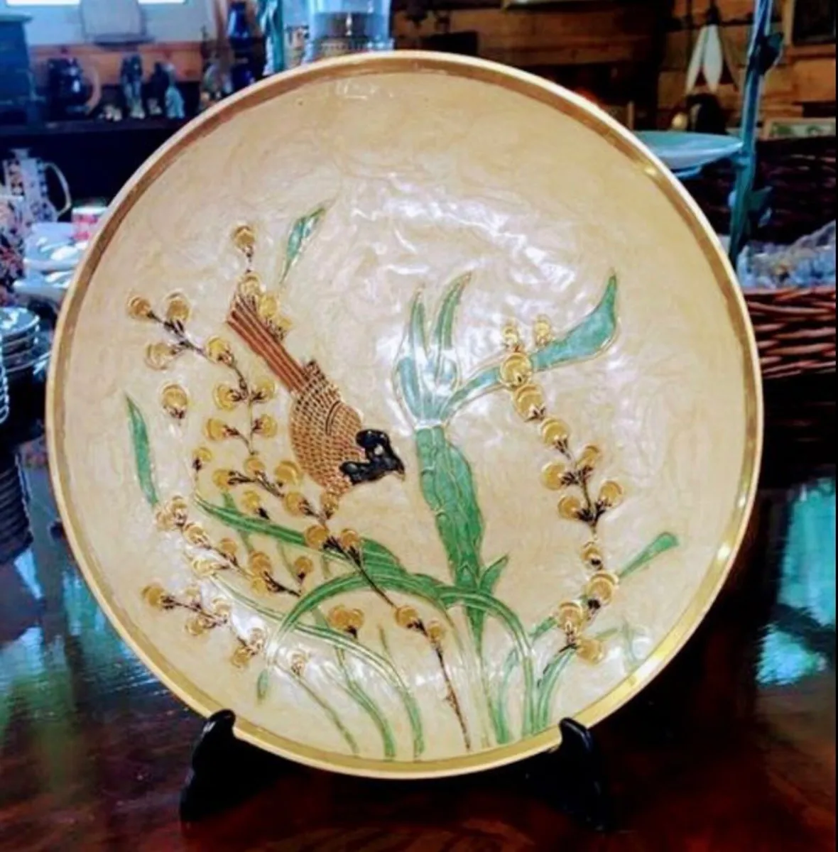 Bronze Plate Cloisonne Enamel Mid 20th Century - Image 1