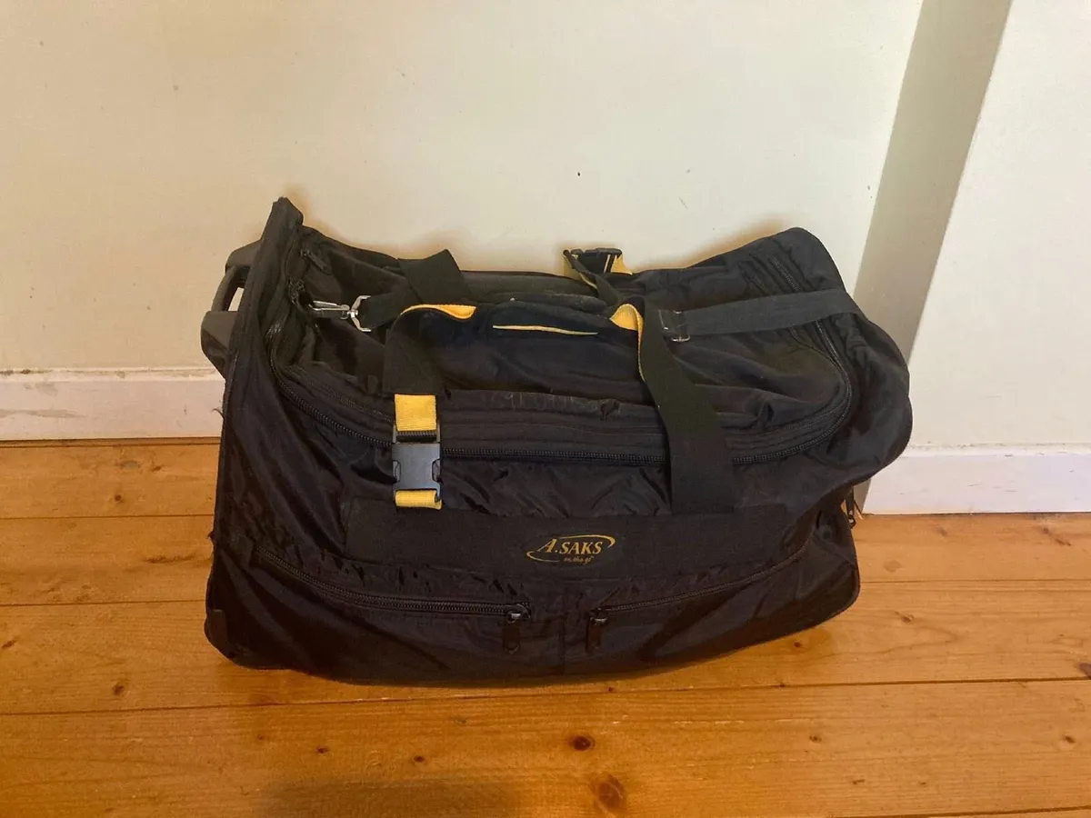 A.SAKS Rolling Wheeled Duffel Bag – Good Condition - Image 1