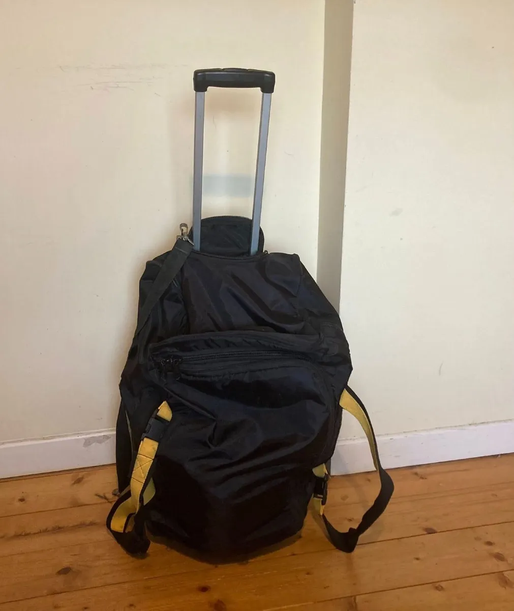 A.SAKS Rolling Wheeled Duffel Bag – Good Condition - Image 4