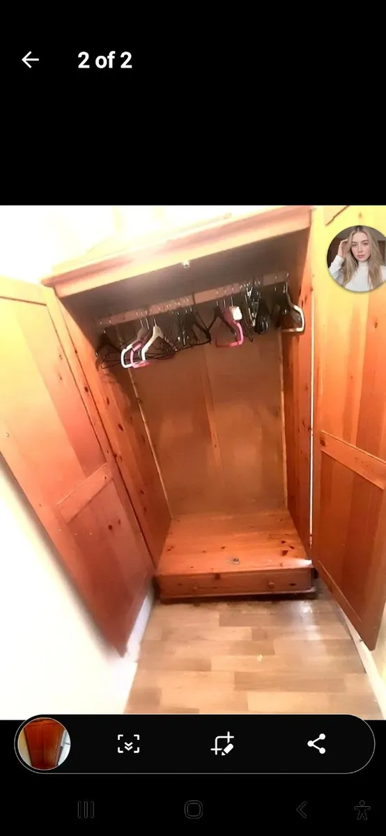 Pine double wardrobe - Image 3
